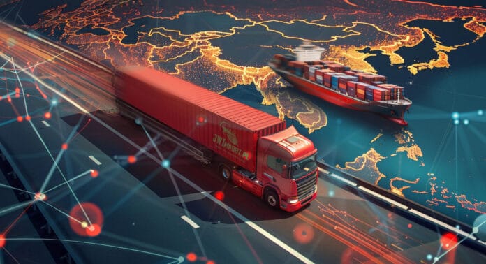 mapa importu towarów z chin