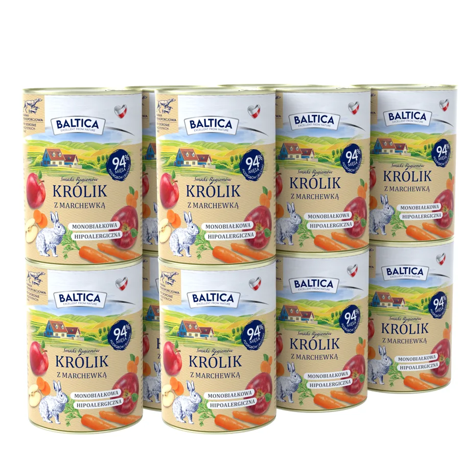 Karma Baltica królik z marchewką 